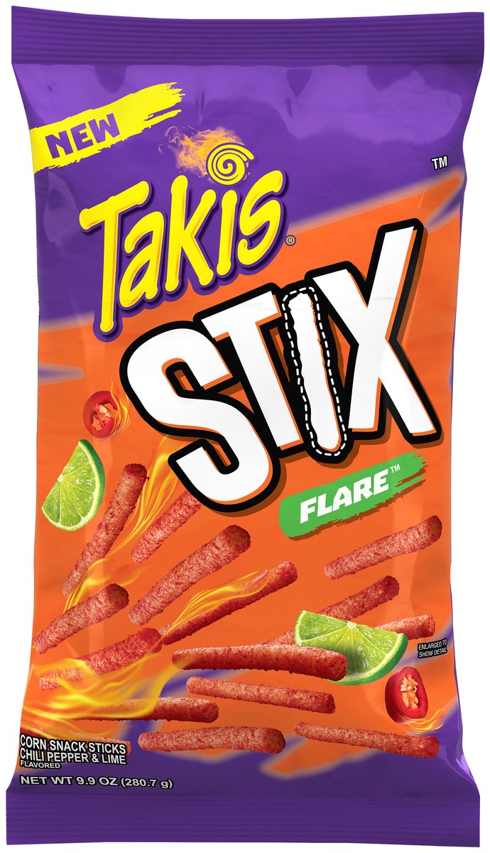 slide 1 of 7, Takis Stix Flare Corn Sticks 9.9 Oz (280.7g), 9.9 oz