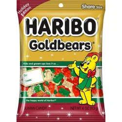 HARIBO Goldbears Christmas Mini Gummy Bears Candy - 4oz
