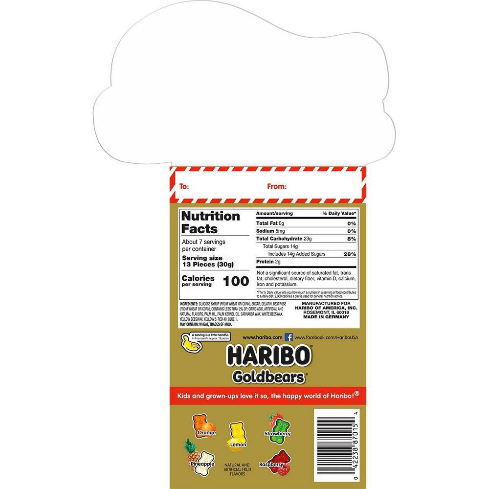 slide 3 of 3, Haribo Goldbears Holiday Billboard Box Gummy Bears - 7oz, 7 oz