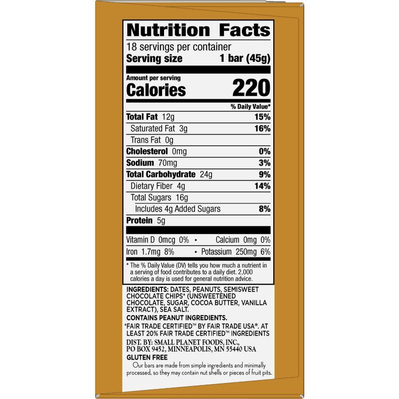 slide 6 of 14, Larabar Peanut Butter Chocolate Chip – 28.8oz/18ct, 18 ct