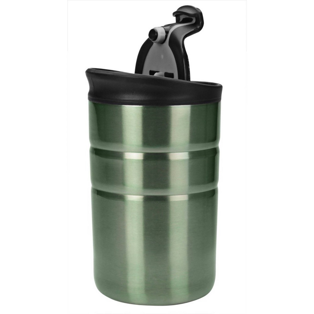 slide 6 of 6, Contigo Bueno Vacuum-Insulated Stainless Steel Travel Mug with Flip Lid Green, 10 oz