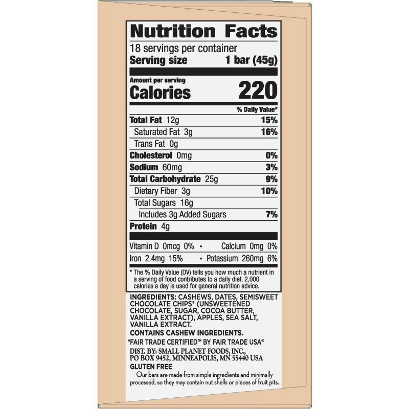 slide 8 of 14, Larabar Choc Chip Cookie Dough - 28.8oz/18ct, 18 ct