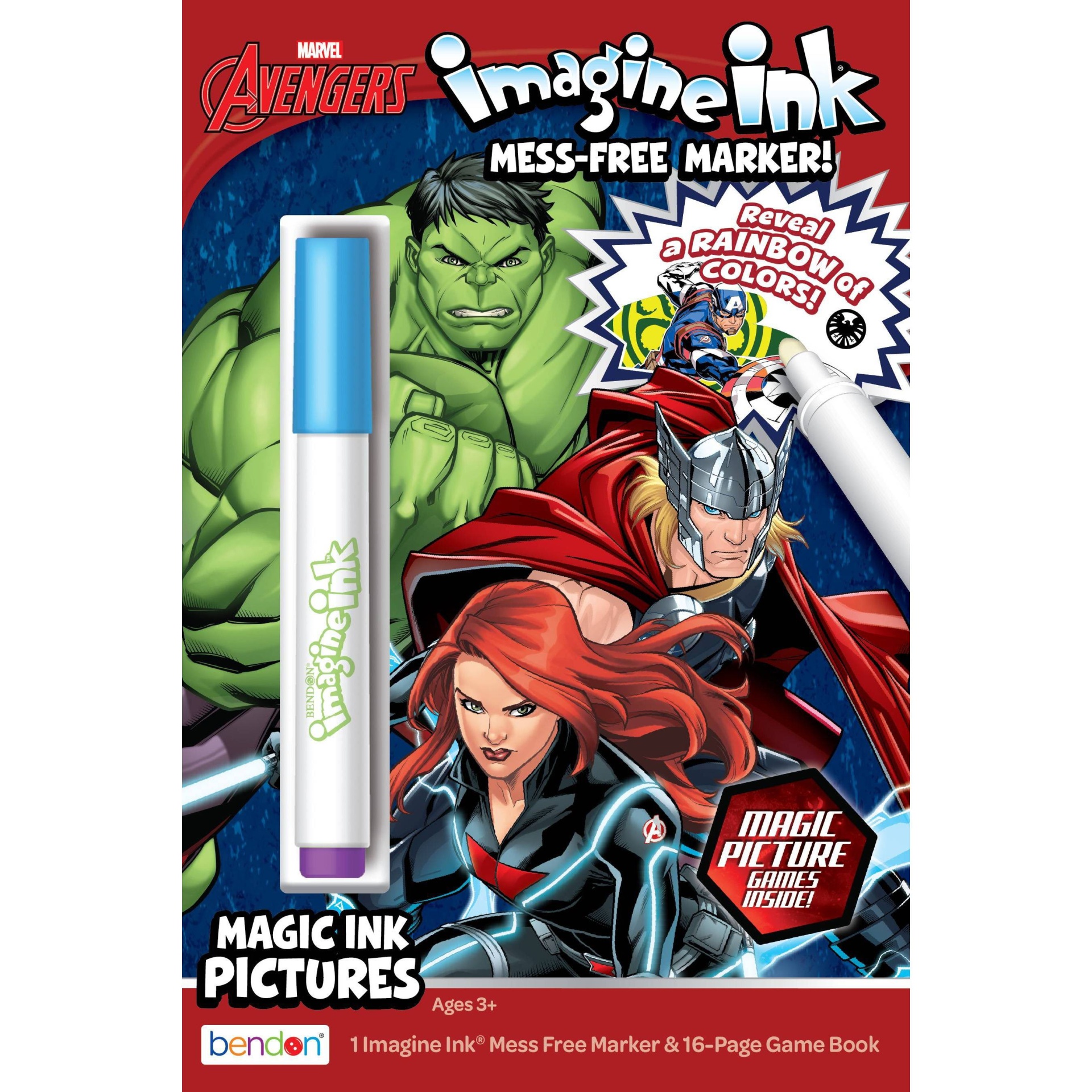 slide 1 of 3, Bendon Avengers Digest Imagine Ink Book, 1 ct