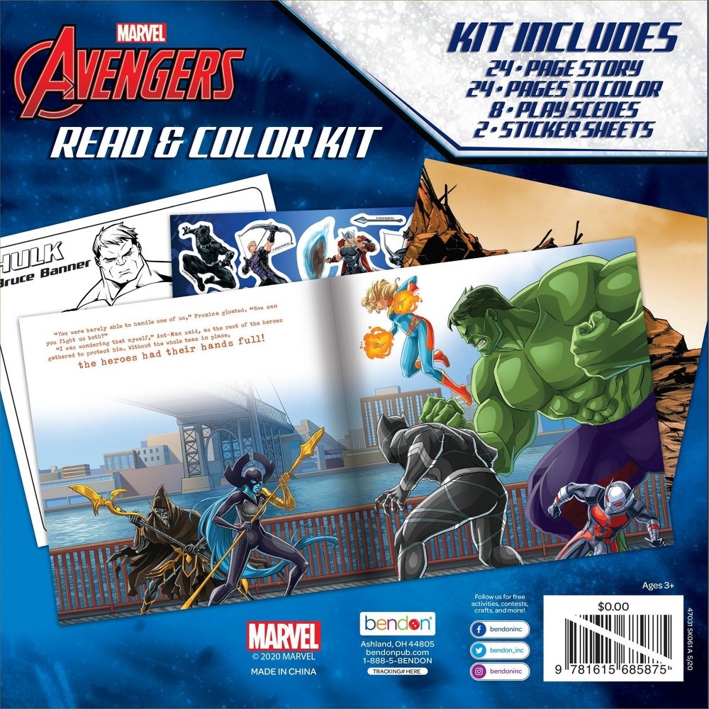 slide 2 of 3, Bendon Avengers Read & Color Kit, 1 ct