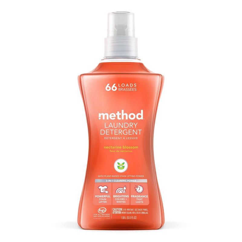 slide 1 of 4, Method Nectarine Blossom Laundry Detergent - 53.5 fl oz, 53.5 fl oz