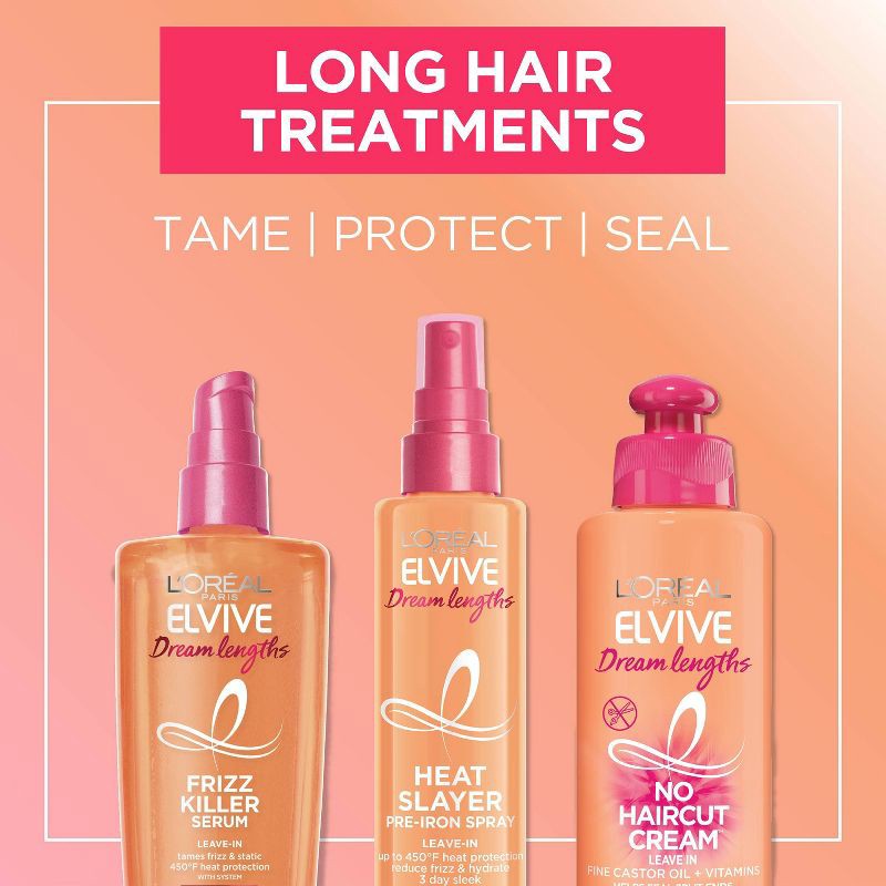 slide 7 of 7, L'Oreal Paris Elvive Dream Lengths Frizz Killer Serum - 3.4 fl oz, 3.4 fl oz