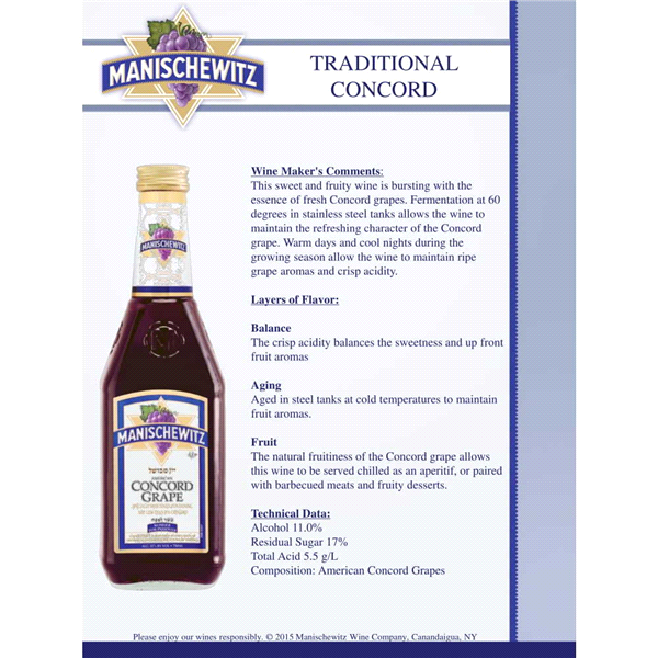 slide 4 of 9, Manischewitz Concord Grape Wine, 1.5 lt, 1.5 liter
