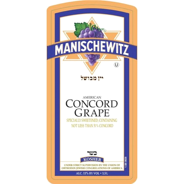 slide 8 of 9, Manischewitz Concord Grape Wine, 1.5 lt, 1.5 liter
