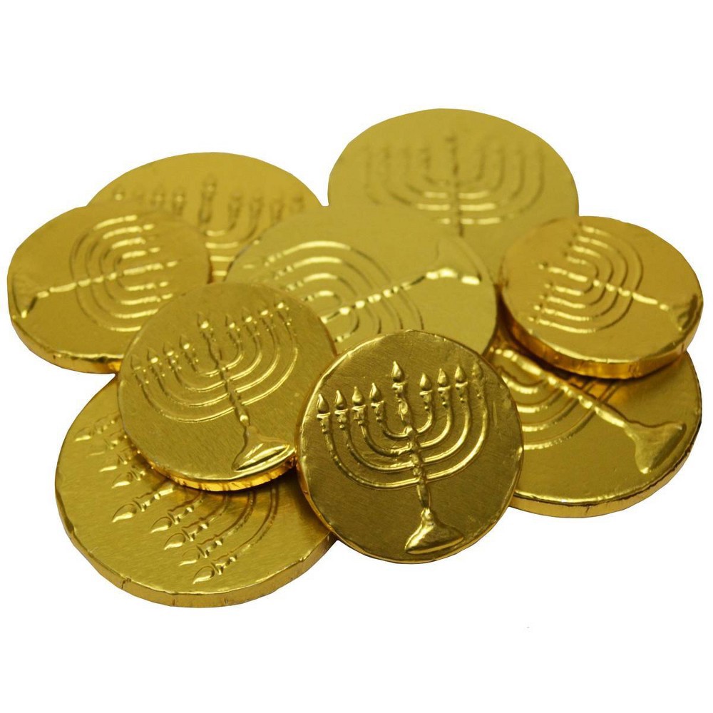 slide 3 of 3, Palmer Gifts of Hanukkah Milk Chocolate Coins - 1.5oz, 1.5 oz