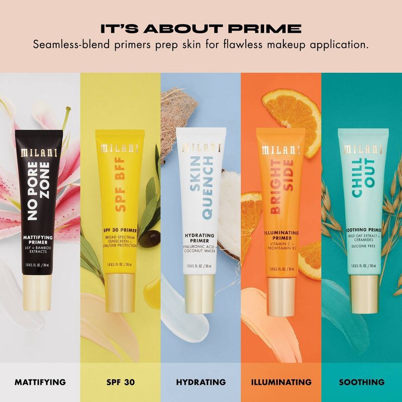 slide 6 of 7, Milani Hydrating Face Primer - Skin Quench 130 - 1 fl oz, 1 fl oz