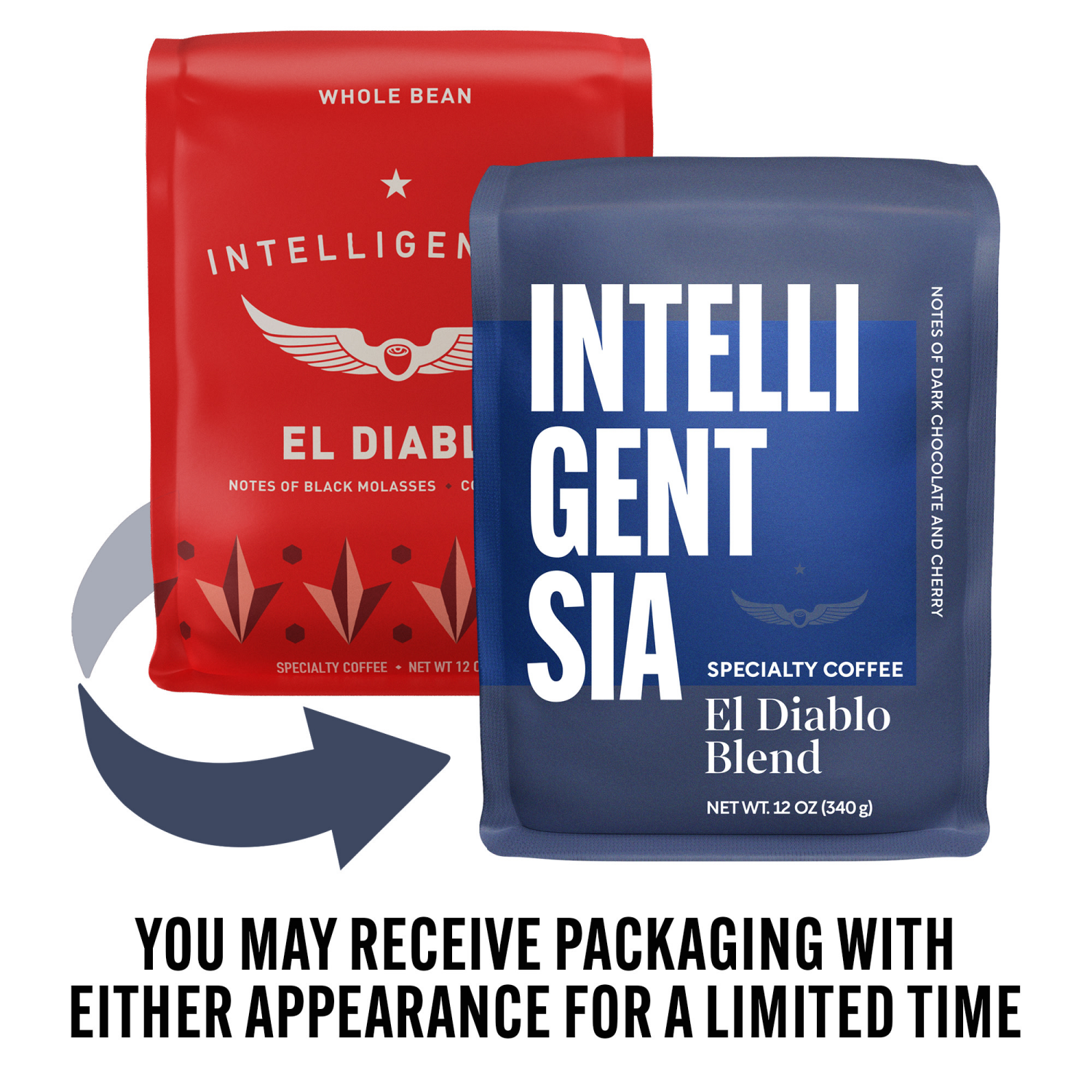 slide 3 of 3, Intelligentsia, El Diablo Medium Roast Whole Bean Coffee - 12oz Bag, 12 oz