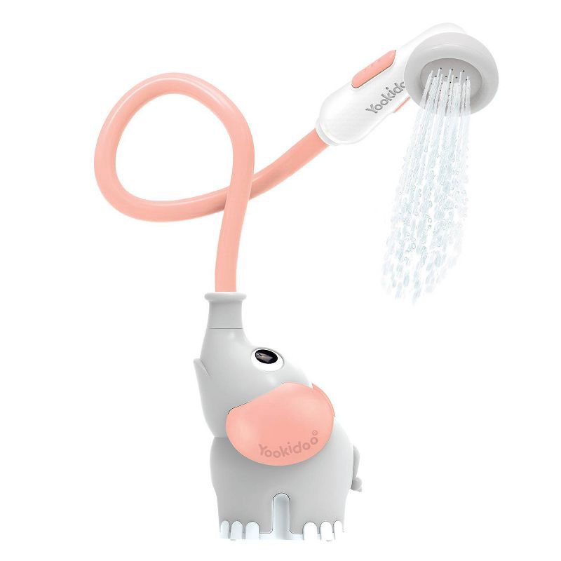 slide 6 of 10, Yookidoo Elephant Baby Shower Bath Toy - Pink, 1 ct