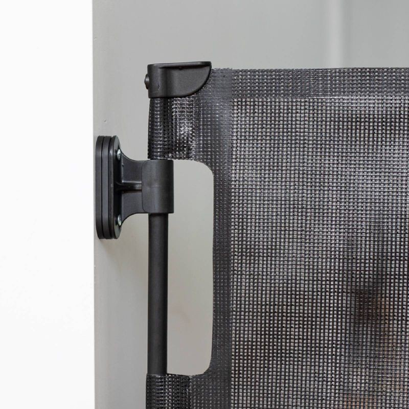 slide 4 of 8, Perma Child Safety Outdoor Retractable Baby Gate 33" Tall, Extends to 71" Wide, Black, 1 ct