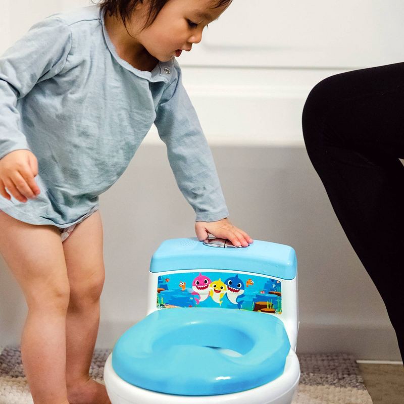 slide 4 of 8, The First Years Baby Shark Super Pooper Potty System, 1 ct