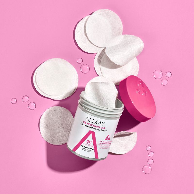 slide 3 of 8, Almay Oil Free Micellar Eye Makeup Remover Pads - 120ct, 120 ct