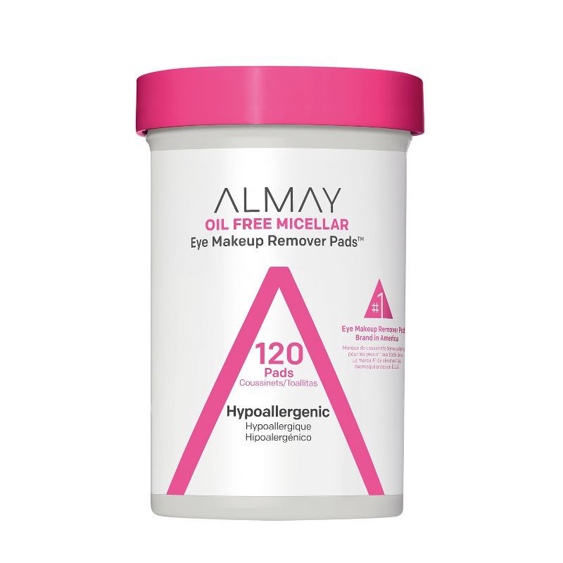 slide 1 of 8, Almay Oil Free Micellar Eye Makeup Remover Pads - 120ct, 120 ct