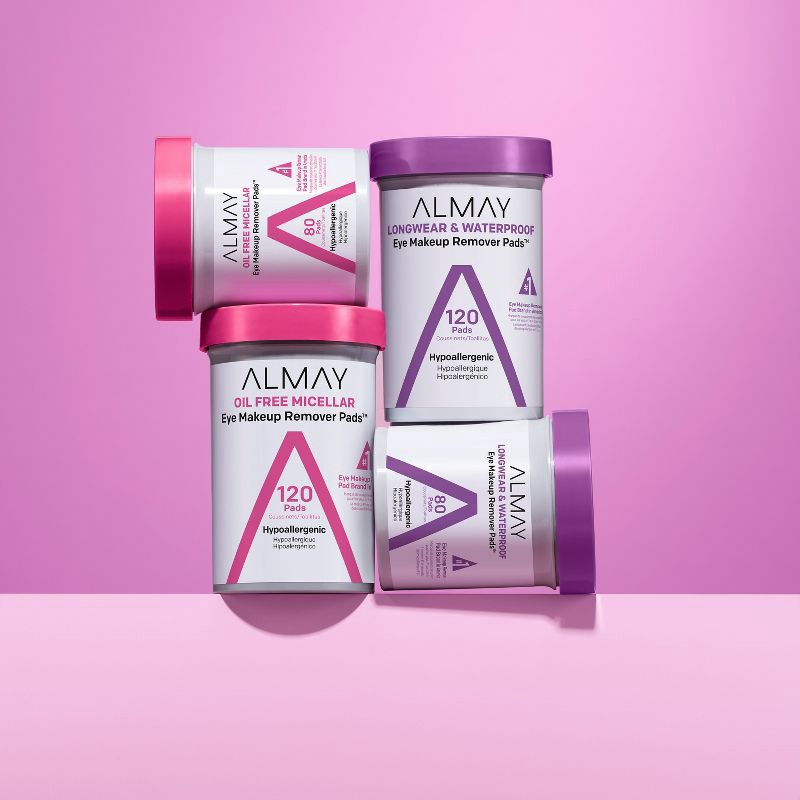 slide 6 of 8, Almay Oil Free Micellar Eye Makeup Remover Pads - 80ct, 80 ct