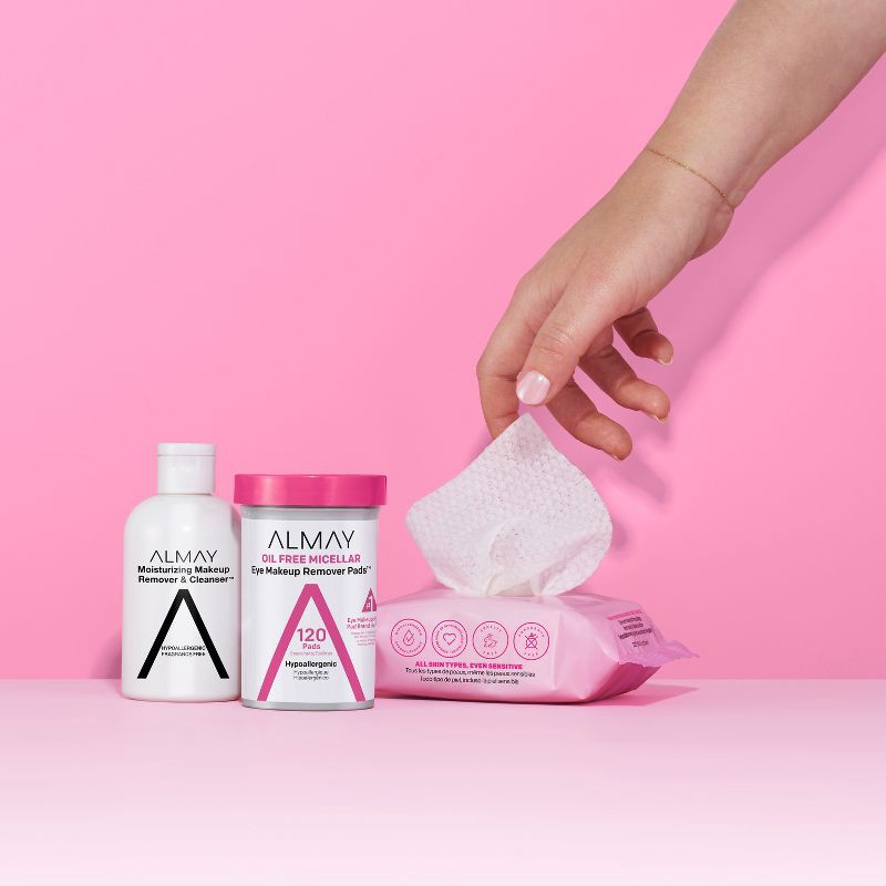 slide 8 of 8, Almay Oil Free Micellar Eye Makeup Remover Pads - 80ct, 80 ct