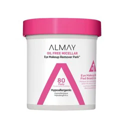 Almay Oil Free Micellar Eye Makeup Remover Pads - 80ct