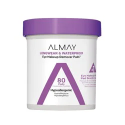 Almay Longwear & Waterproof Eye Makeup Remover Pads - 80ct