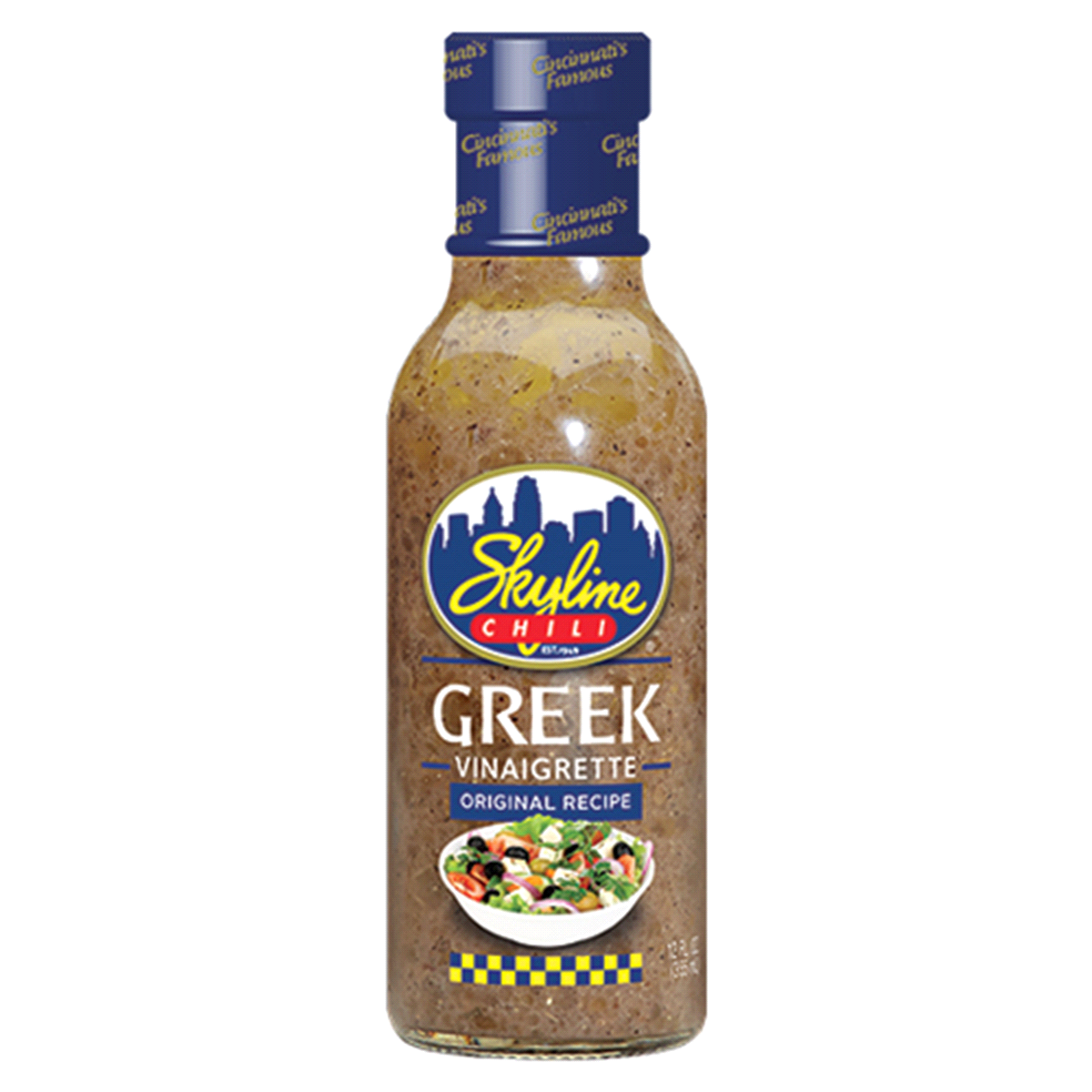 slide 1 of 1, Skyline Chili Greek Vinaigrette, 12 oz