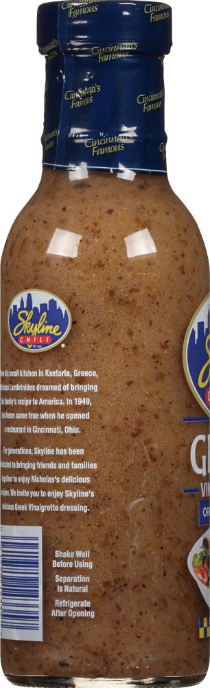 slide 3 of 4, Skyline Chili Greek Vinaigrette, 12 oz