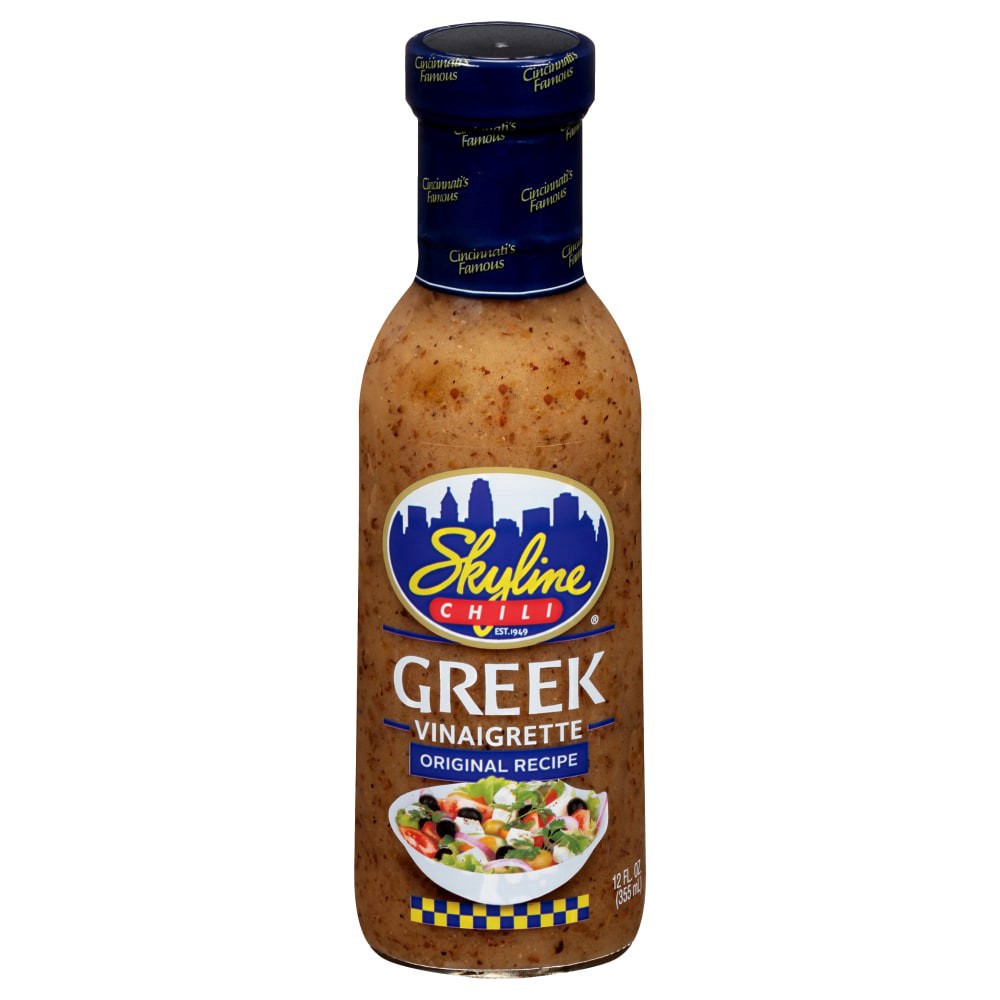 slide 1 of 4, Skyline Chili Greek Vinaigrette, 12 oz
