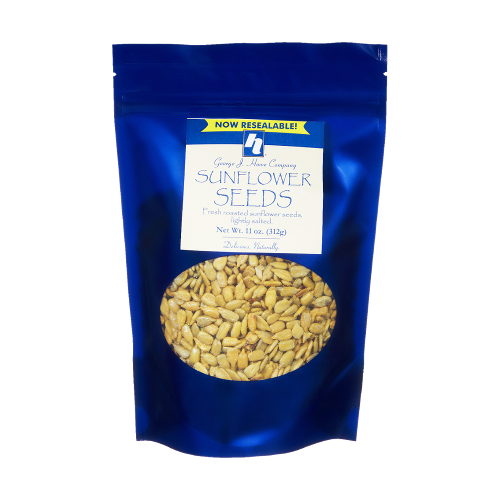 slide 1 of 1, George J Howe Company Sunflower Seeds lightly salted, 11 oz