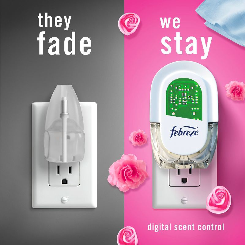 slide 4 of 14, Febreze Odor-Fighting Fade Defy Plug Air Freshener Refill - April Fresh - 0.87 fl oz/3pk, 0.87 fl oz, 3 ct