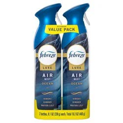 Febreze Odor-Fighting Air Freshener - Ocean - 16.2oz/2pk