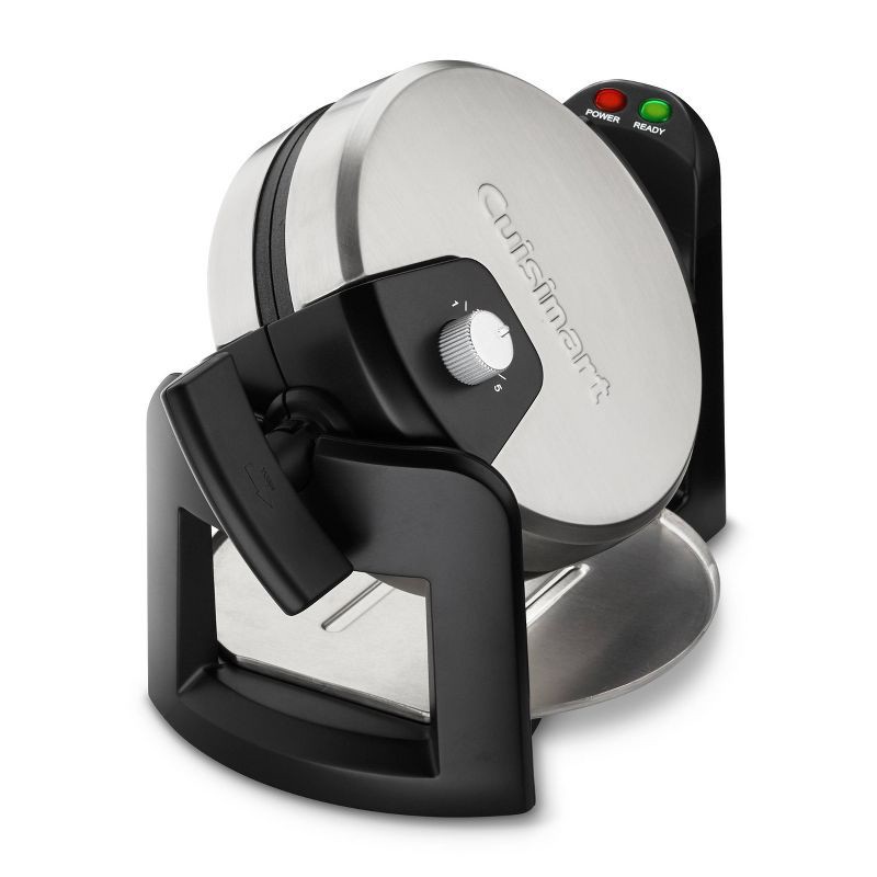 slide 4 of 7, Cuisinart Flip Belgian Waffle Maker - Stainless Steel - WAF-F30: Nonstick, 180° Rotating, Adjustable Browning, Drip Tray, 1 ct