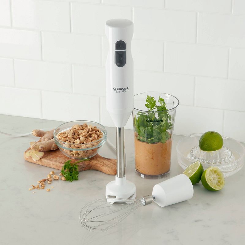 slide 2 of 5, Cuisinart Quick-Prep Single-Speed Hand Blender - White - CHB-60TG, 1 ct