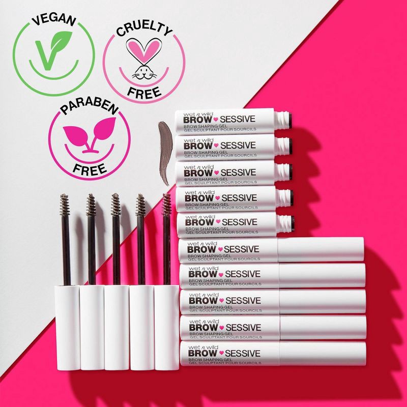 slide 6 of 6, Wet n Wild Brow-Sessive Eyebrow Shaping Gel - Clear - 0.09oz, 0.09 oz