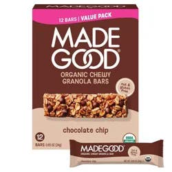 MadeGood Chocolate Chip Granola Bar - 10.2oz/12ct