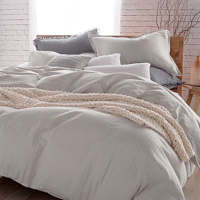 slide 2 of 3, DKNYpure Comfy Full/Queen Duvet Cover - Platinum, 1 ct