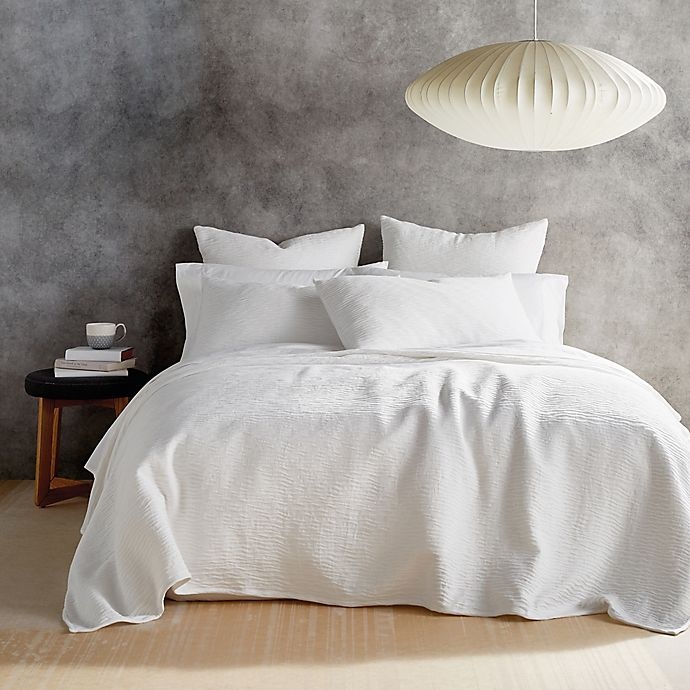 slide 8 of 9, DKNY Stonewashed Matelasse King Coverlet - White, 1 ct