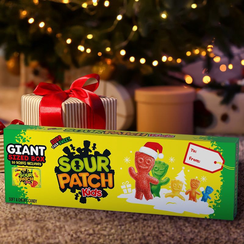 slide 5 of 14, SOUR PATCH KIDS Christmas Giant Theater Box Candy - 35oz, 35 oz