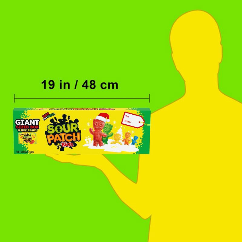 slide 6 of 14, SOUR PATCH KIDS Christmas Giant Theater Box Candy - 35oz, 35 oz