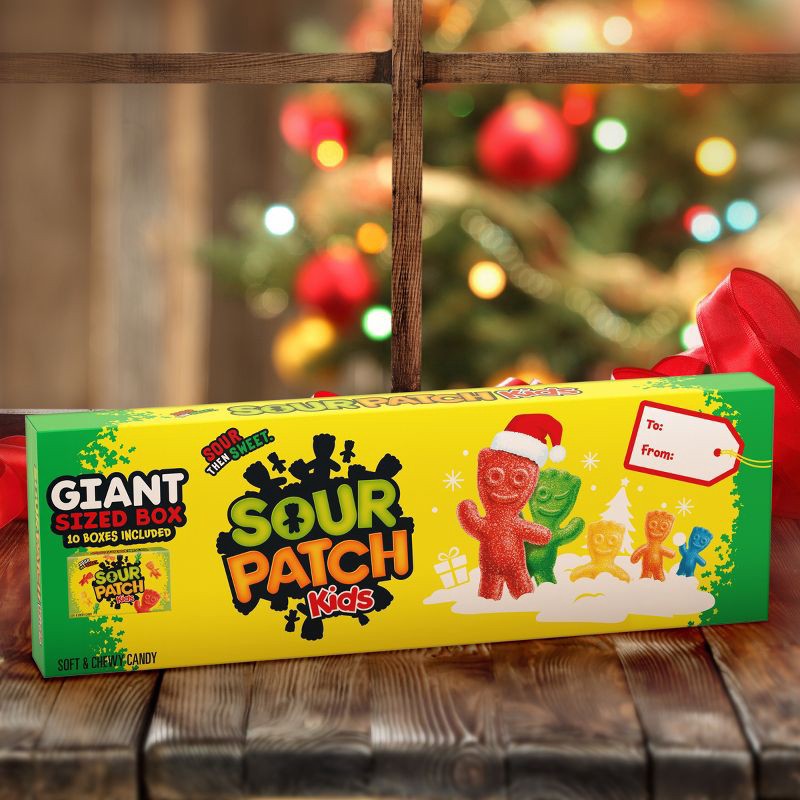 slide 7 of 14, SOUR PATCH KIDS Christmas Giant Theater Box Candy - 35oz, 35 oz