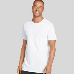 Jockey Generation™ Men's Tall Cotton Crew Neck Undershirt 2pk - White LT: Relaxed Fit, Moisture Wicking, Tagless