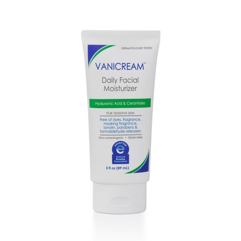 slide 2 of 9, Vanicream Daily Facial Moisturizer with Hyaluronic Acid & Ceramides for Sensitive Skin - Unscented - 3 fl oz, 3 fl oz