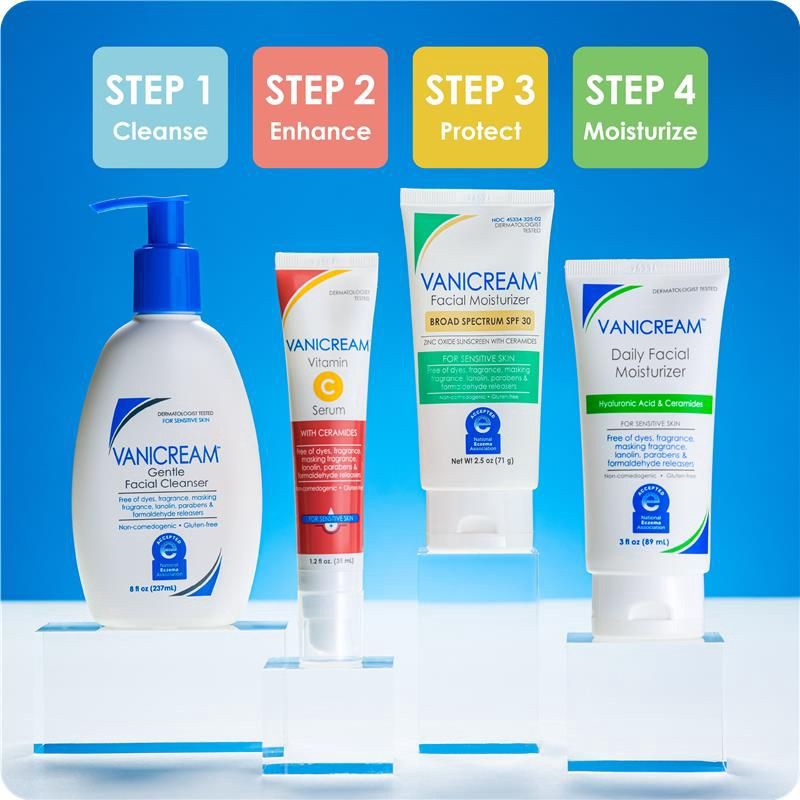 slide 8 of 9, Vanicream Daily Facial Moisturizer with Hyaluronic Acid & Ceramides for Sensitive Skin - Unscented - 3 fl oz, 3 fl oz