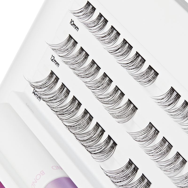 slide 10 of 17, Kiss Nails KISS Products Falscara Lash Extension Kit - Lengthening Wisps - 36ct, 36 ct
