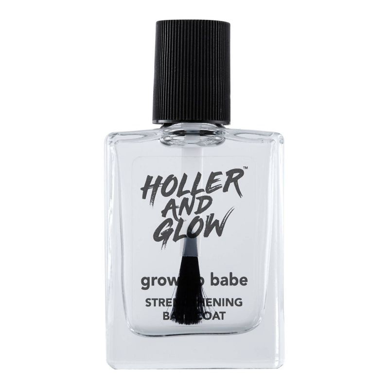 slide 3 of 7, Holler and Glow Grow Up Babe Strengthening Base Coat - 0.5 fl oz, 0.5 fl oz