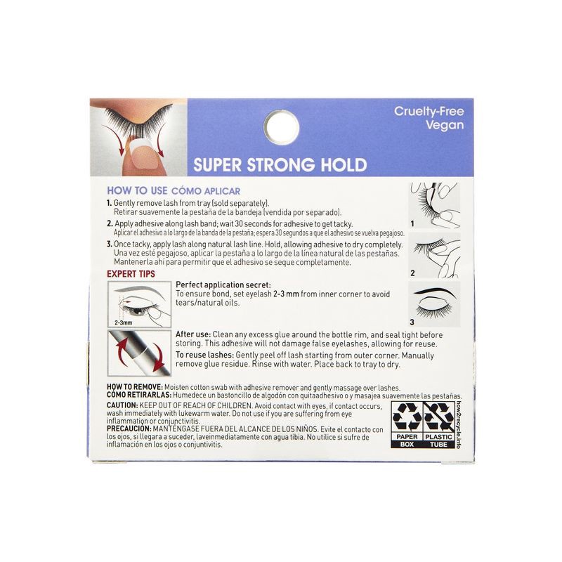 slide 6 of 9, Kiss Nails KISS Products Lash Couture Super Strong False Eyelashes Adhesive - Clear - 0.17oz, 0.17 oz