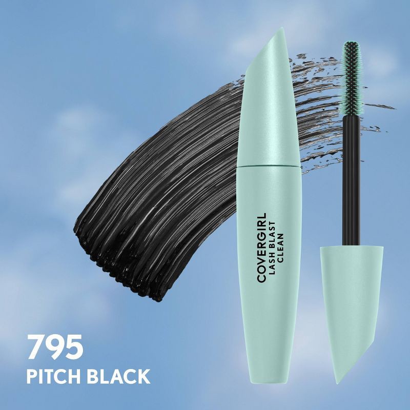 slide 5 of 10, COVERGIRL Lash Blast Clean Volume Mascara - 795 Pitch Black - 1 fl oz, 1 fl oz