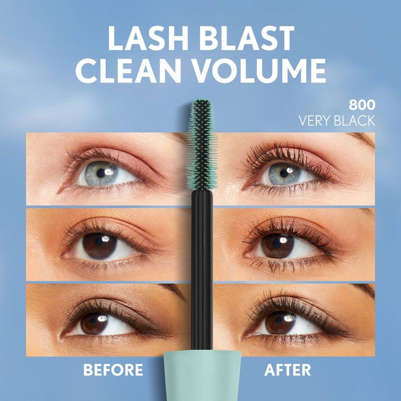 slide 7 of 10, COVERGIRL Lash Blast Clean Volume Mascara - 800 Very Black - 1 fl oz, 1 fl oz