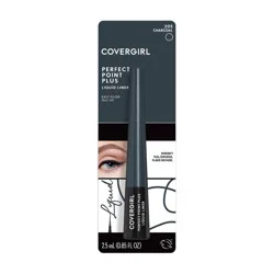 COVERGIRL Perfect Point Plus Liquid Liner - 205 Charcoal - 0.85 fl oz: Matte Eye Makeup for Defining Eyelash Line