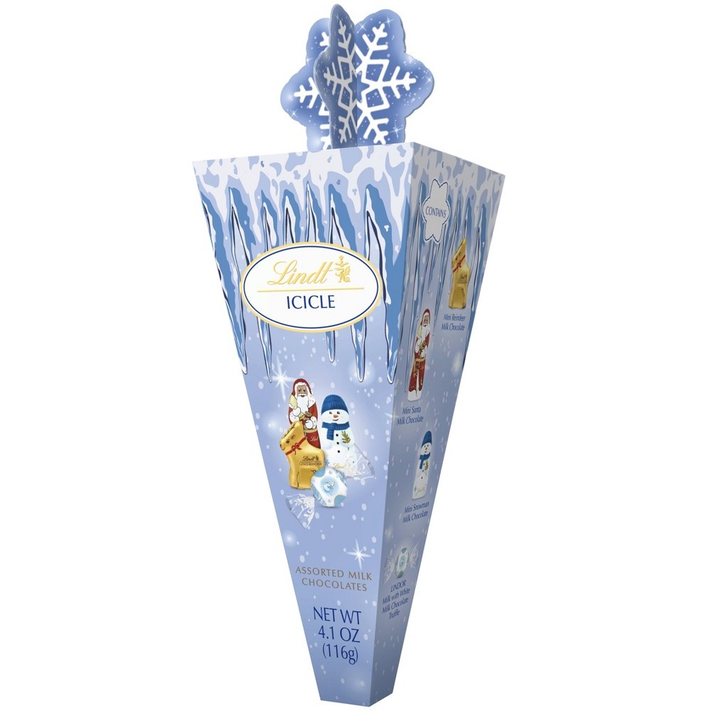 slide 3 of 3, Lindt Holiday Icicle Box, 4.1 oz