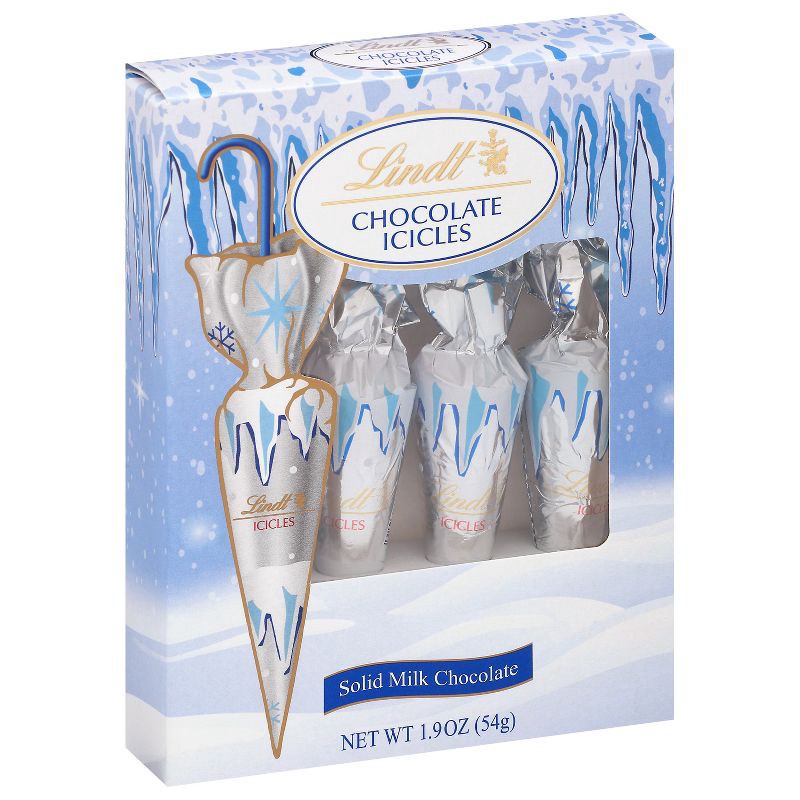 slide 1 of 7, Lindt Christmas Milk Chocolate Icicles - 1.9oz/4pk, 1.9 oz, 4 ct